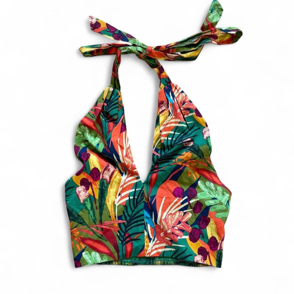 NWT Tropical Halter Top